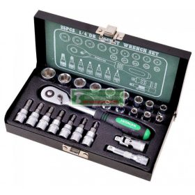 Hitachi 1/4" dugókulcs készlet 25 darabos(402944)