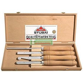   STUBAI faesztergályos véső készlet HSS 4db-os  fadobozban