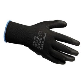   Portwest munkavédelmi kesztyű A120 Nylon PU tenyérmártott (FEKETE, XL)