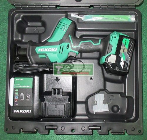 HiKOKI-Hitachi CR18DA-5AH Akkus Orrfűrész HITBOX-ban(2db 18V/5Ah akku+töltő)+ajándék védőkesztyű+orrfűrészlap