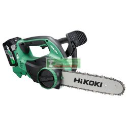 HiKOKI-Hitachi CS3630DA-BASIC MULTIVOLT 36V-os akkus láncfűrész géptest(töltő és akku nélkül szállítva)+ajándék lancolaj 1l+ A120 Kesztyű