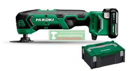HiKOKI-Hitachi CV12DA-2.5AH 12V akkus multigép(2db 2,5Ah akku+töltő)+HITBOX+ ajándék védőkesztyű