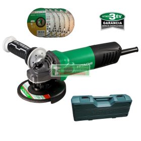   HiKOKI-Hitachi G13SW sorokcsiszoló+koffer+5db inox  fémvágótárcsa+ védöszemüveg