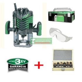 HiKOKI- Hitachi M8V2 Felsőmaró Hitboxban+védőszemüveg