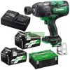 Hitachi-HiKOKI WR36DB Akkus ütvecsavarozó 1/2" MULTI Volt (36V/2x2.5Ah)+Töltö+ HITBOX koffer + AJÁNDÉK vedokesztyu