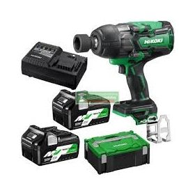   Hitachi-HiKOKI WR36DB Akkus ütvecsavarozó 1/2" MULTI Volt (36V/2x2.5Ah)+Töltö+ HITBOX koffer + AJÁNDÉK vedokesztyu