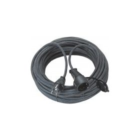   Hosszabbító 30m H05RR-F 3x1,5mm2 fekete gumi vezeték, ütésálló kivitel